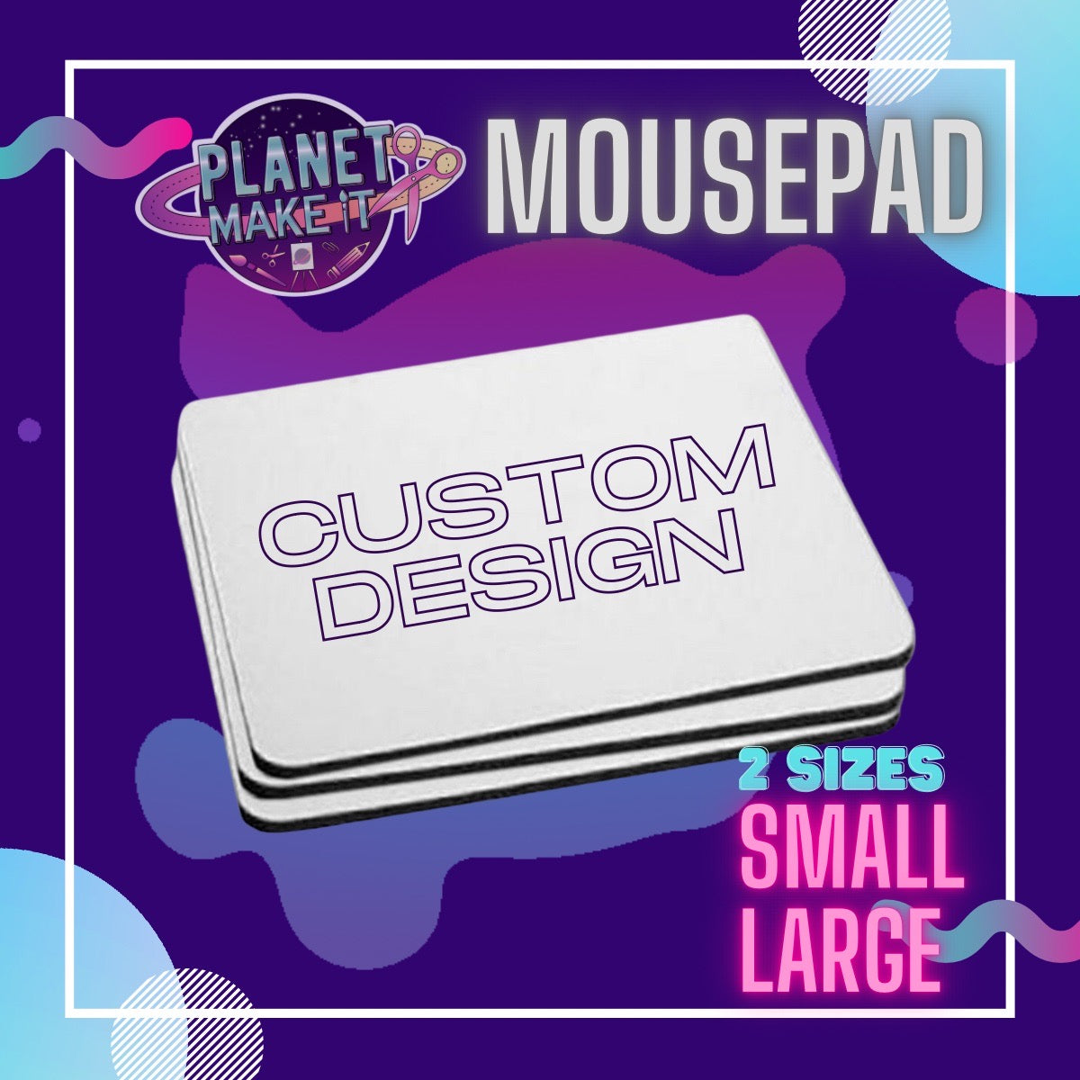 Custom Mousepads - A4 Rounded