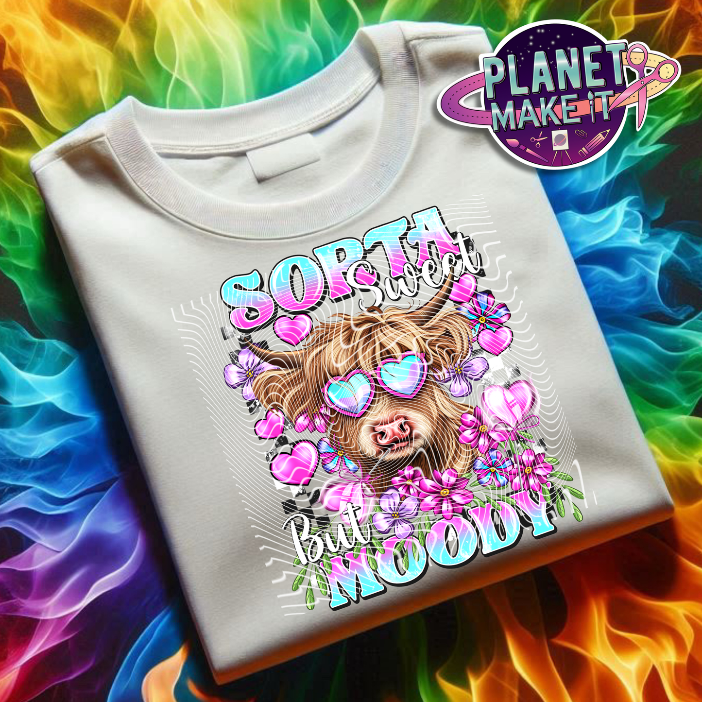 Sorta Sweet But Moody - Plush Hoodie