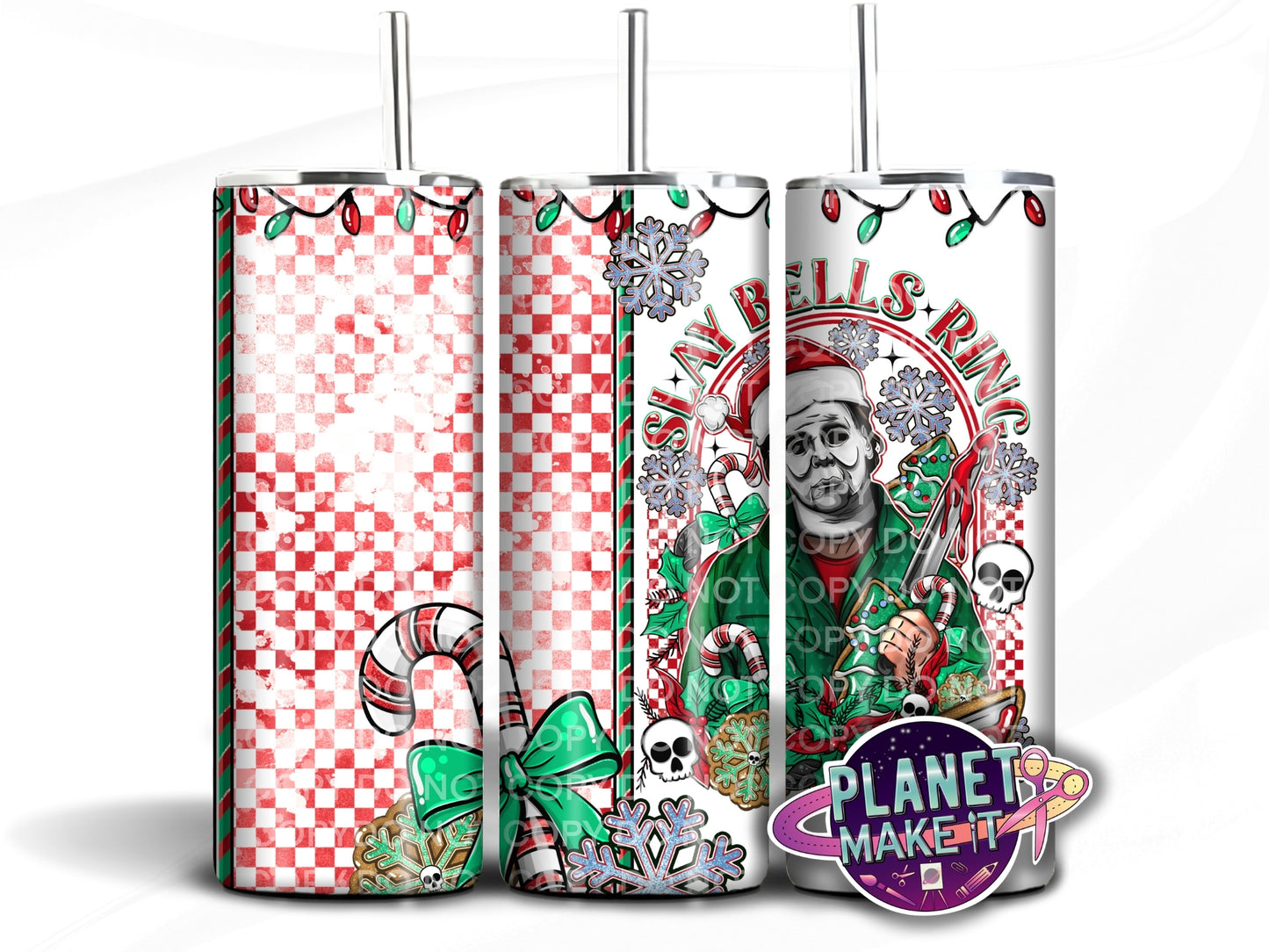 Merry Slaying Christmas - Stainless Steel Tumbler