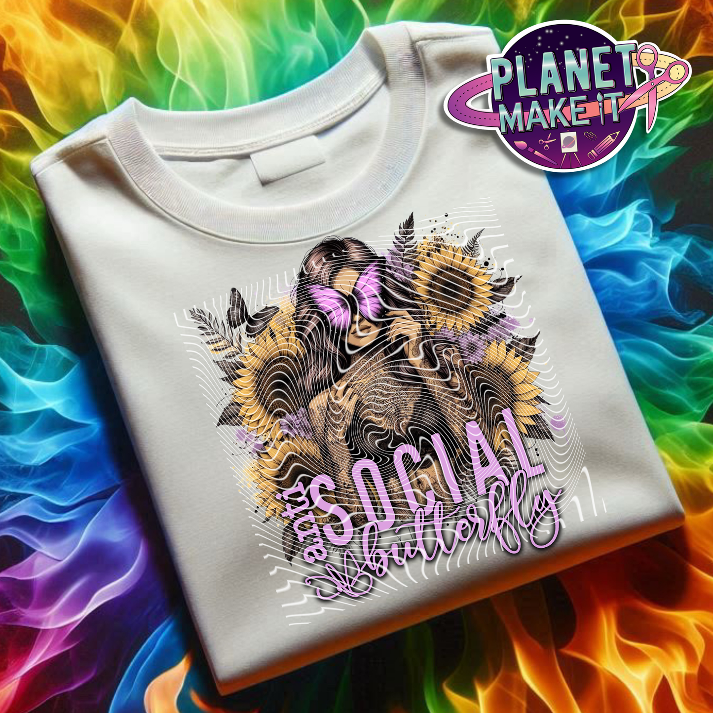 Social Butterfly - Plush Hoodie