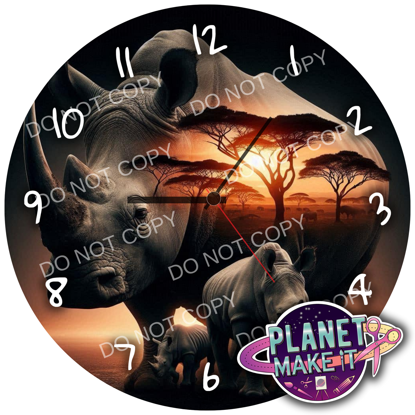 Clock - Rhinos 2
