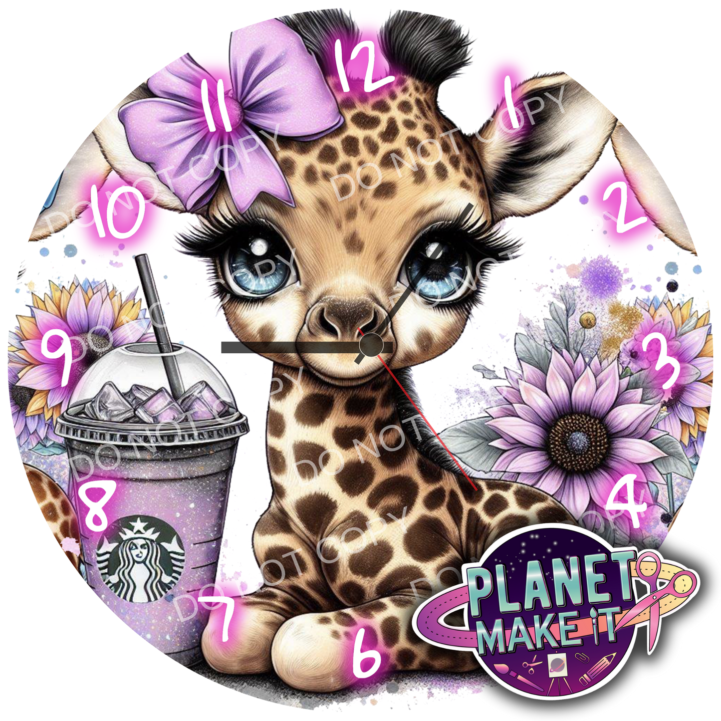 Clock - Cute Giraffe