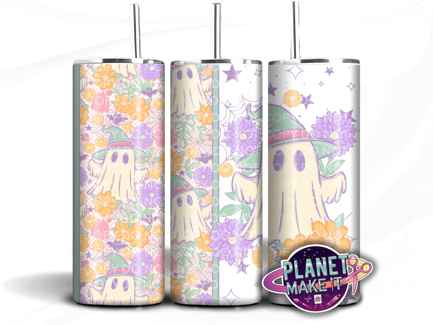 Cute Boo Ghosts - Stainless Steel Tumbler