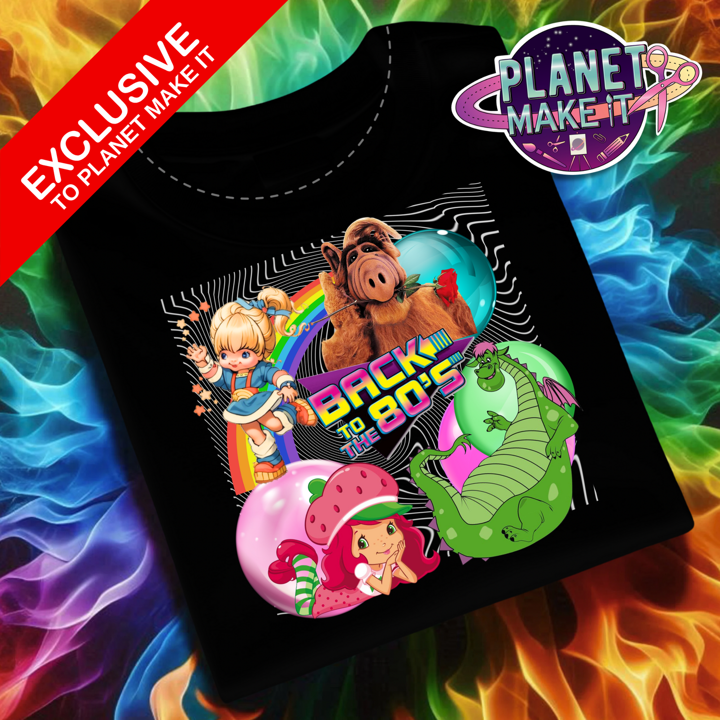 80's Mashup EXCLUSIVE DESIGN - Plush Hoodie