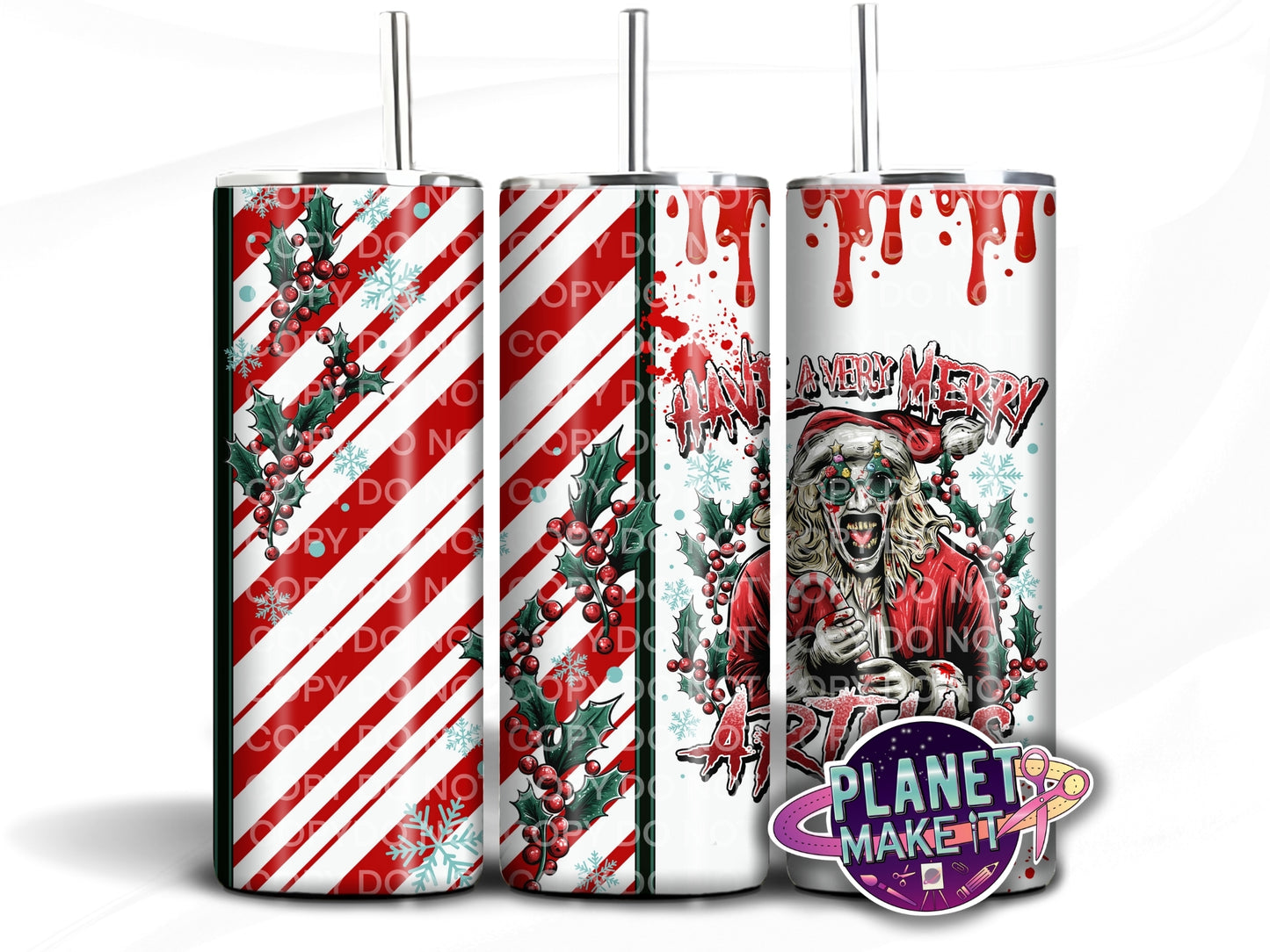 Merry Art-Mas - Stainless Steel Tumbler (Copy)