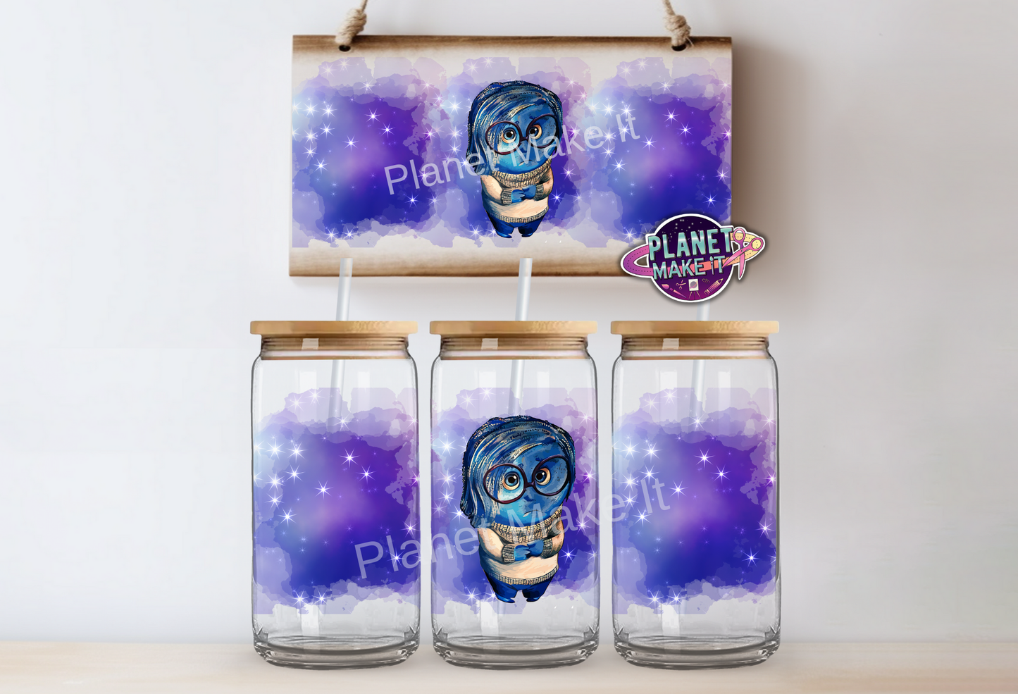 Sad Girl - 16oz Glass Tumbler