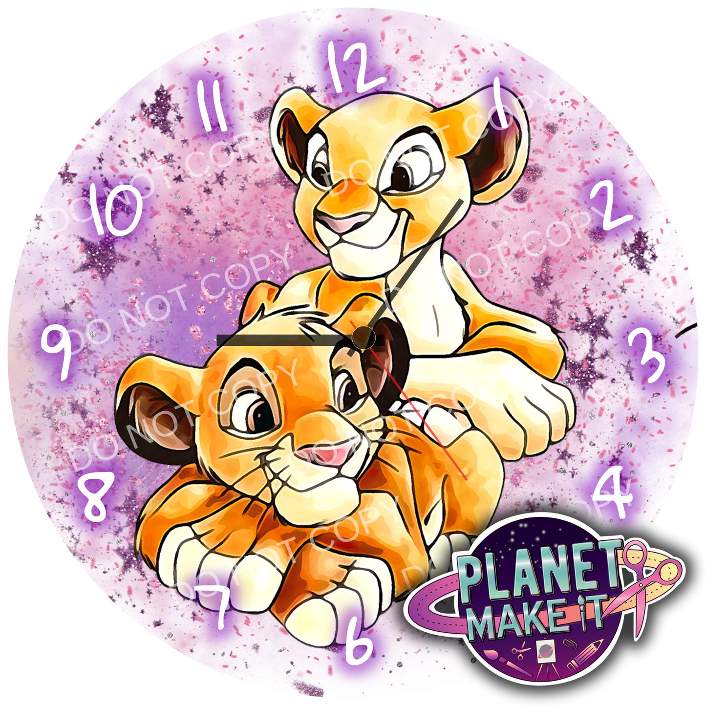 Clock - Character Lions