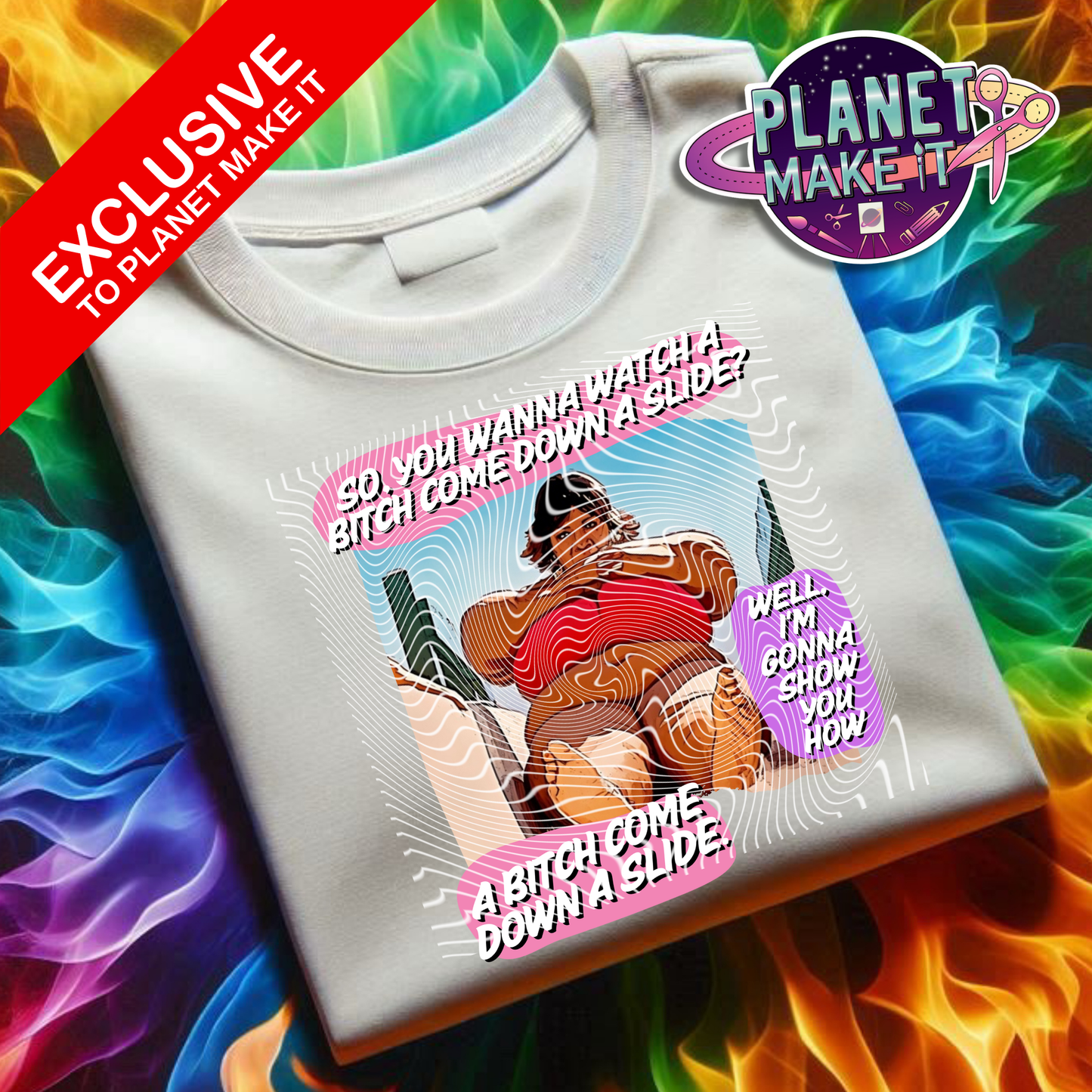 Down A Slide EXCLUSIVE DESIGN - Plush Hoodie