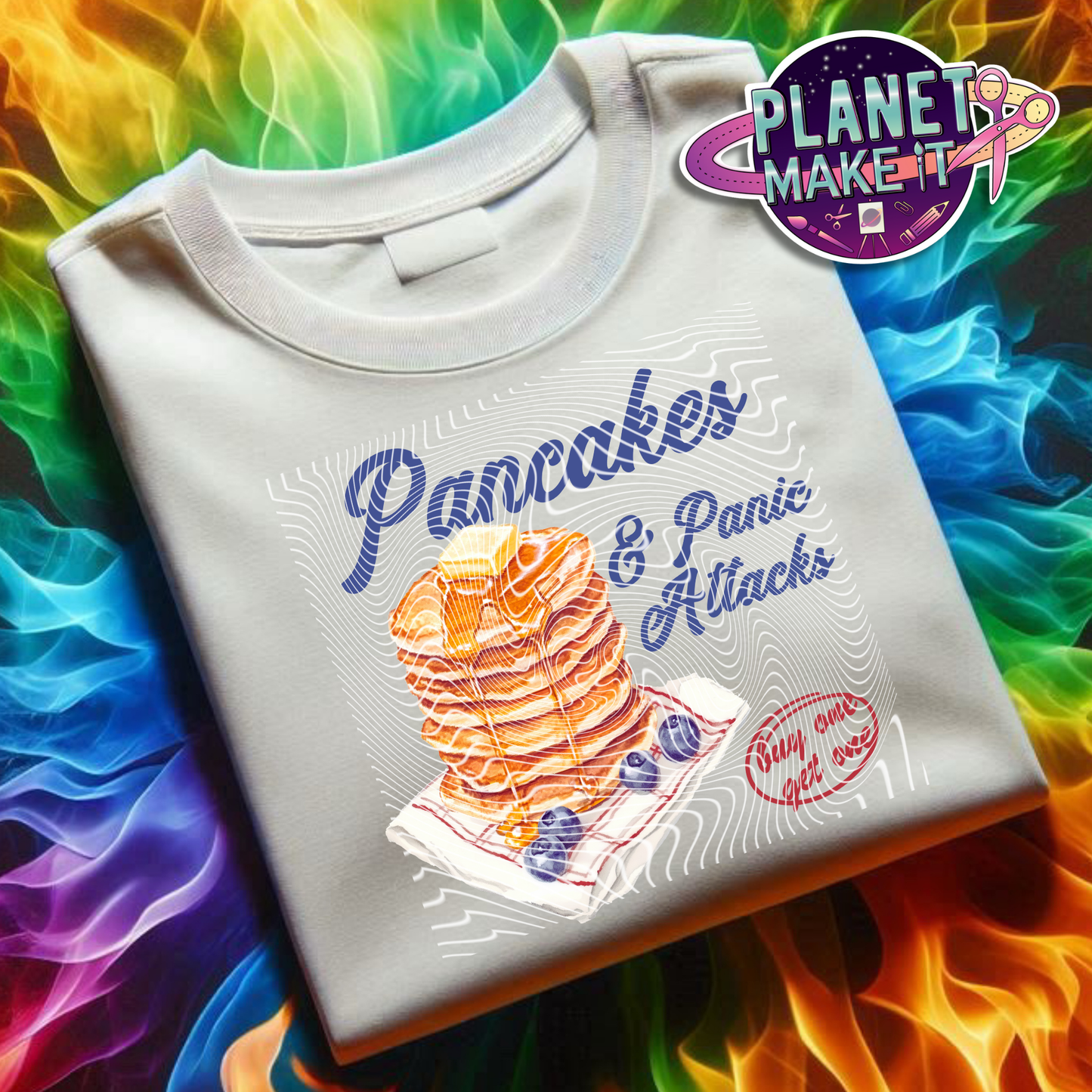 Pancakes & Panic Attacks - Plush Hoodie