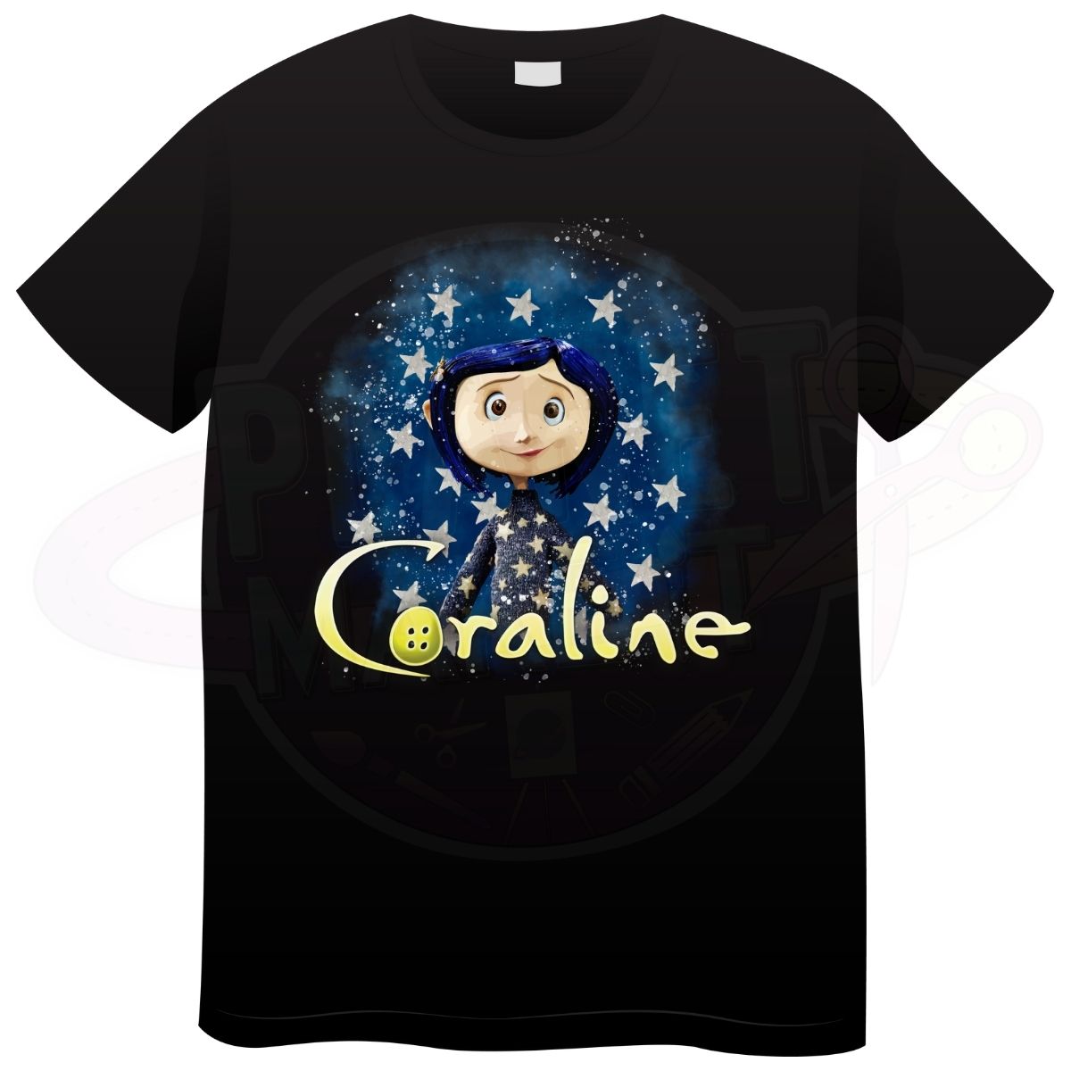 Button Eye Girl- T-Shirt