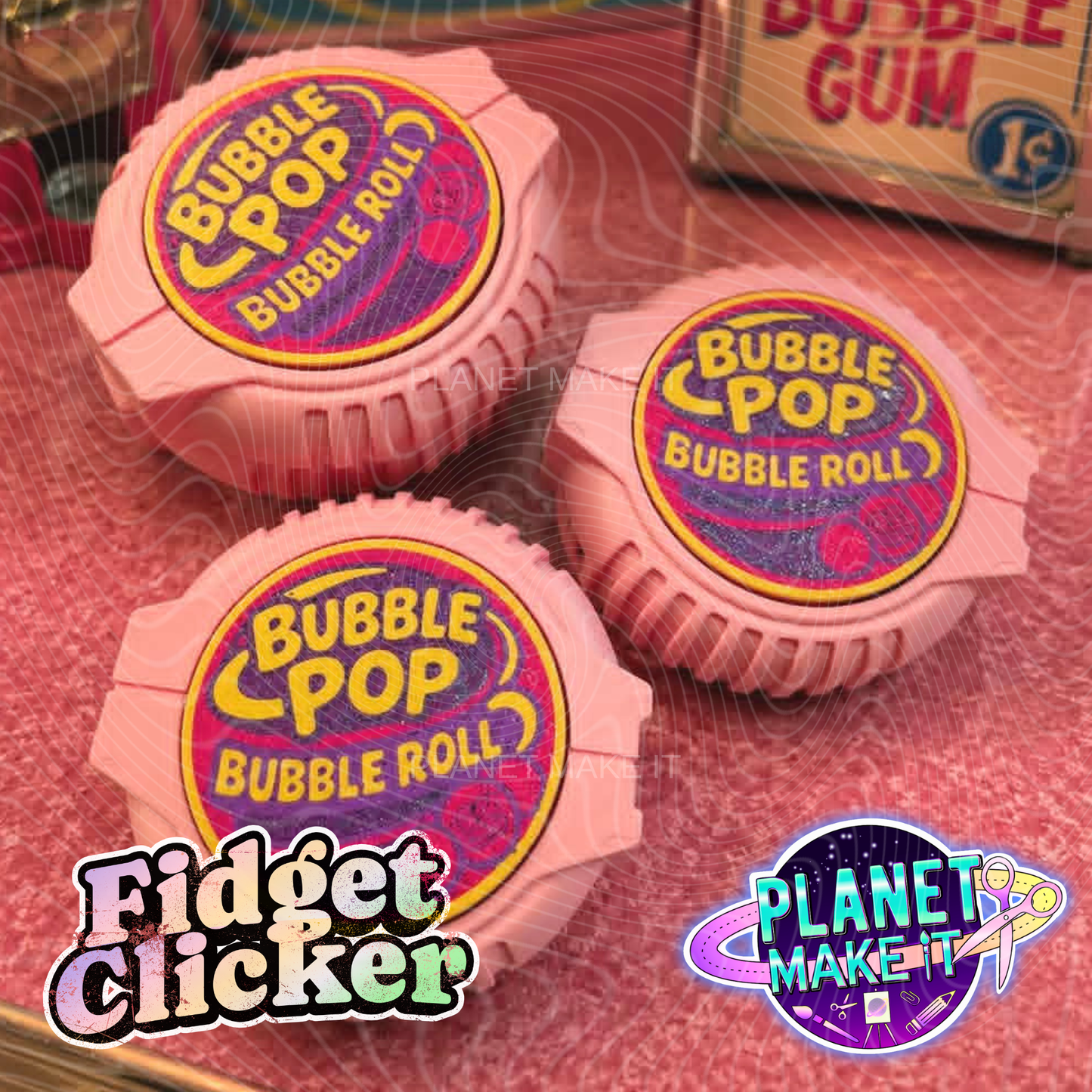 Bubble Gum Strap - Clicker
