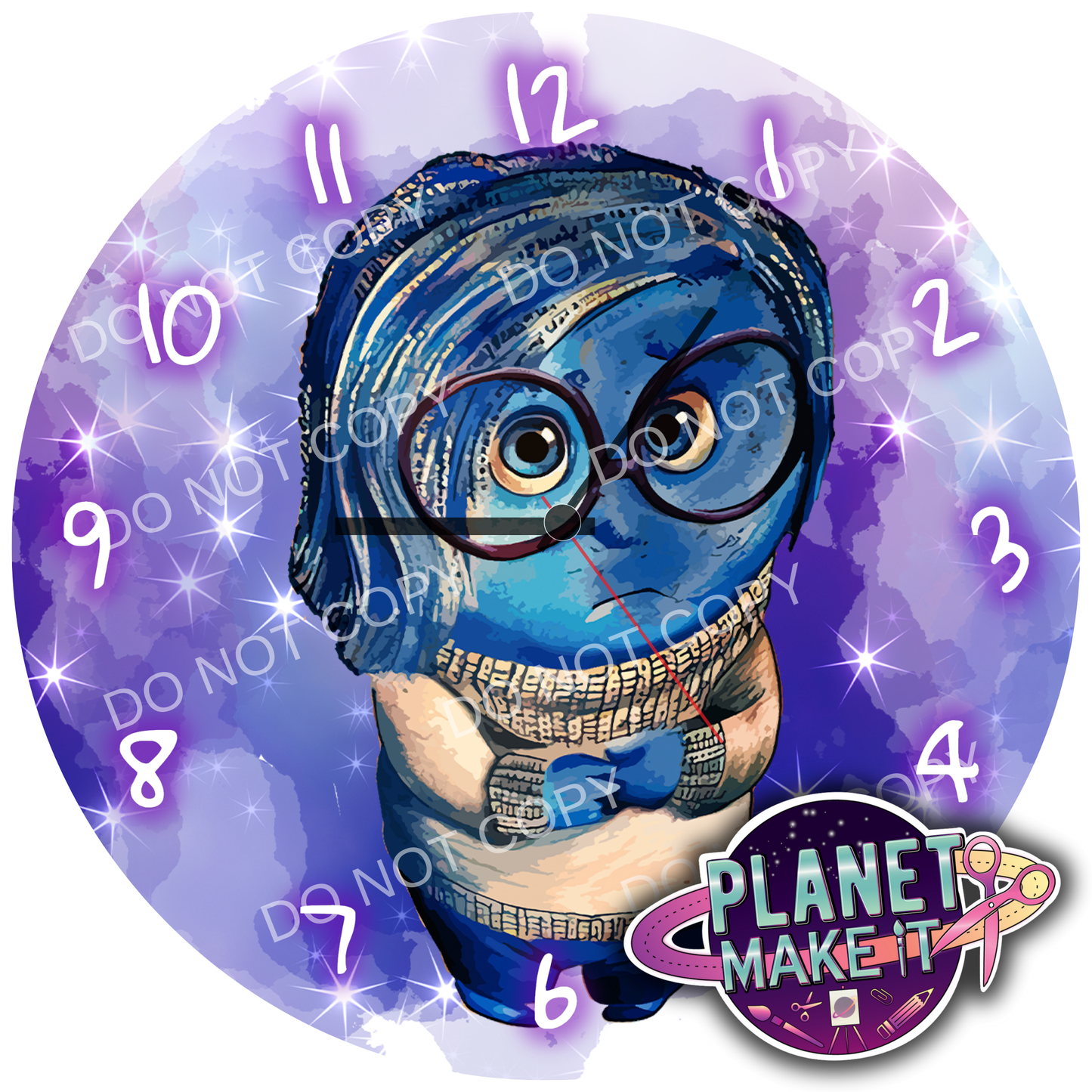 Clock - Blue Sad Girl