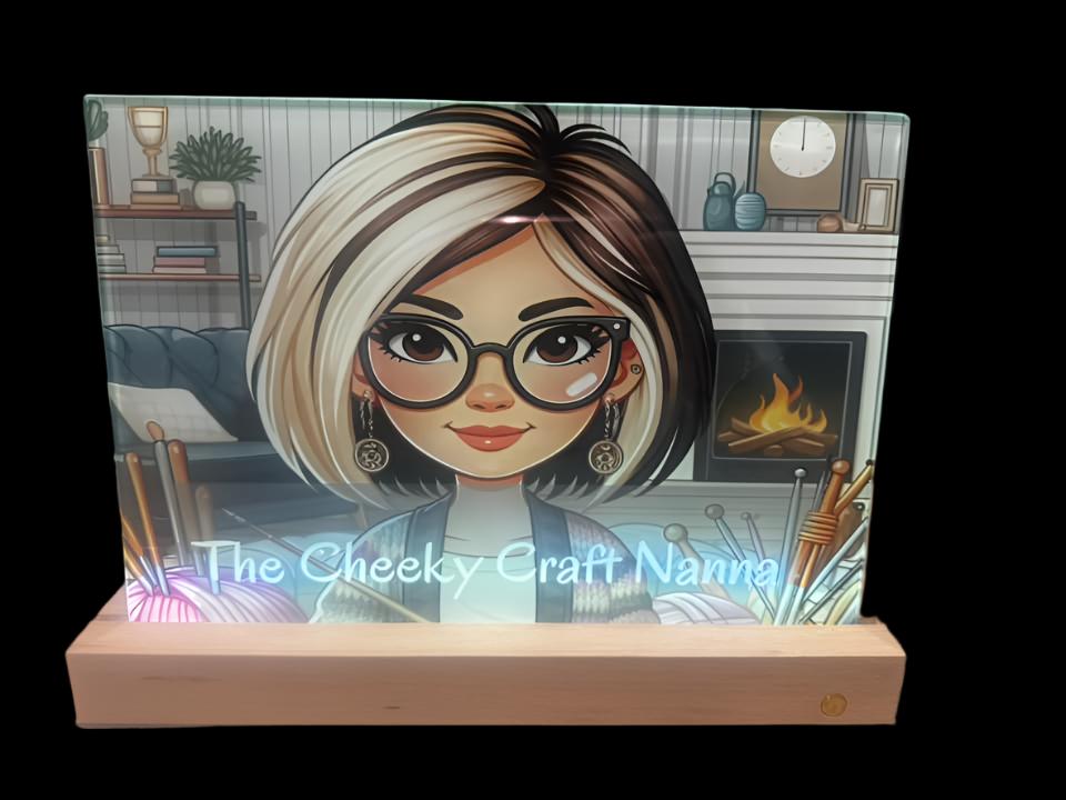 Glass LED Nightlight XL - Custom Design