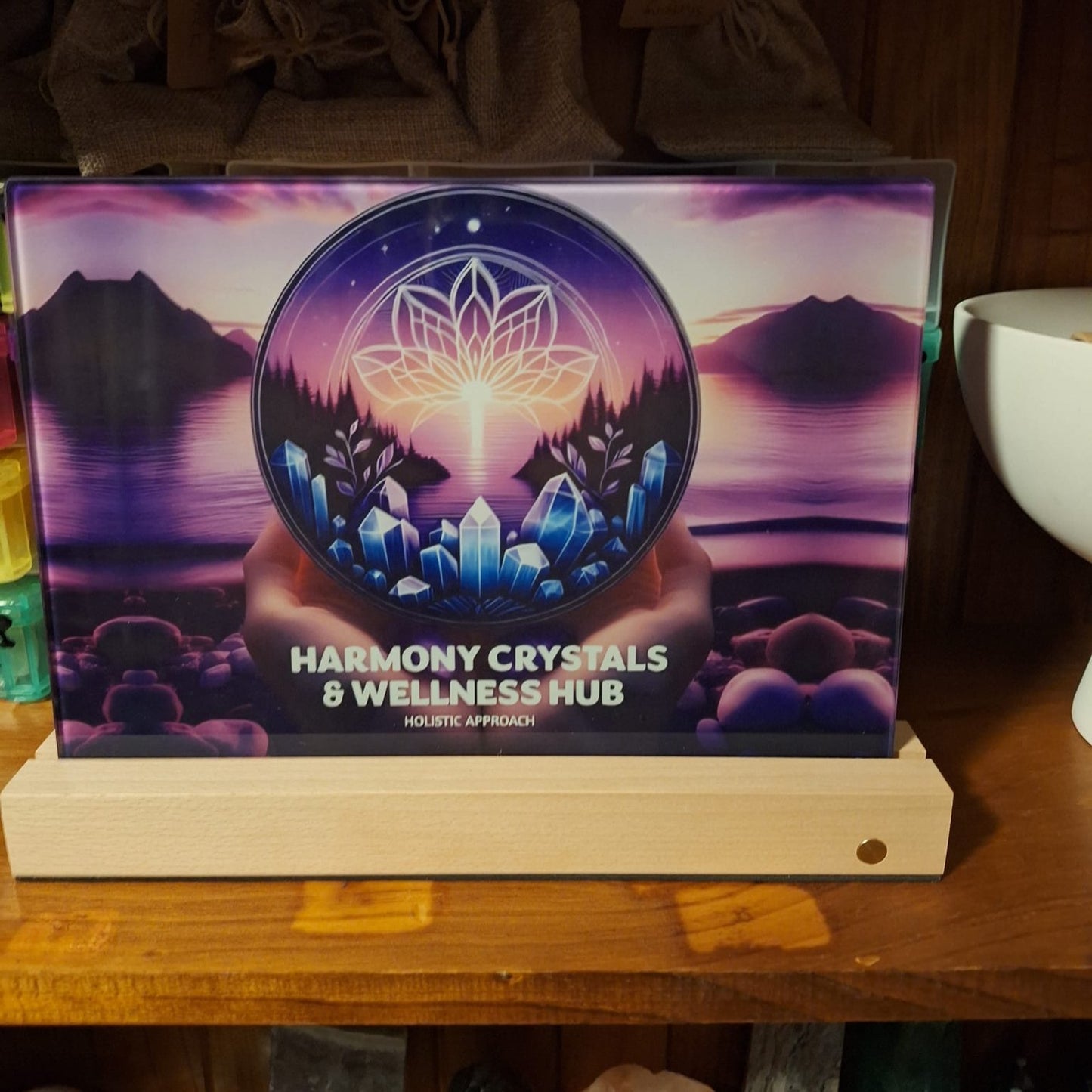 Glass LED Nightlight M/XL - Custom Design