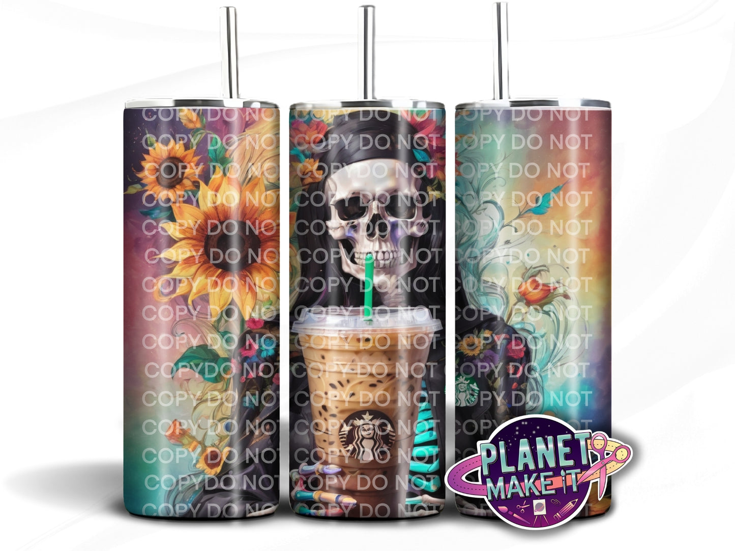 Grim Coffee Lover - Stainless Steel Tumbler