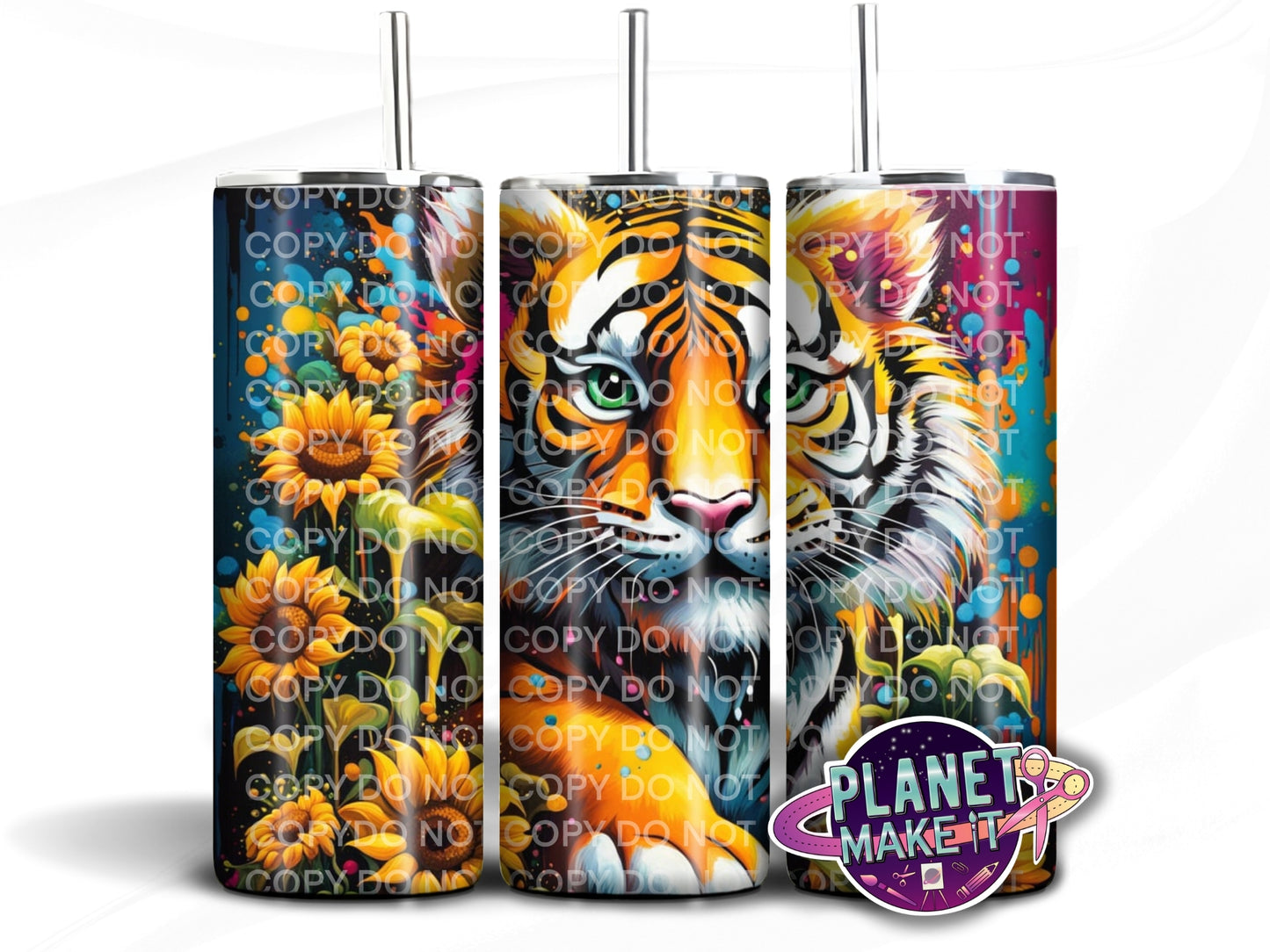 Curious Tiger - Stainless Steel Tumbler