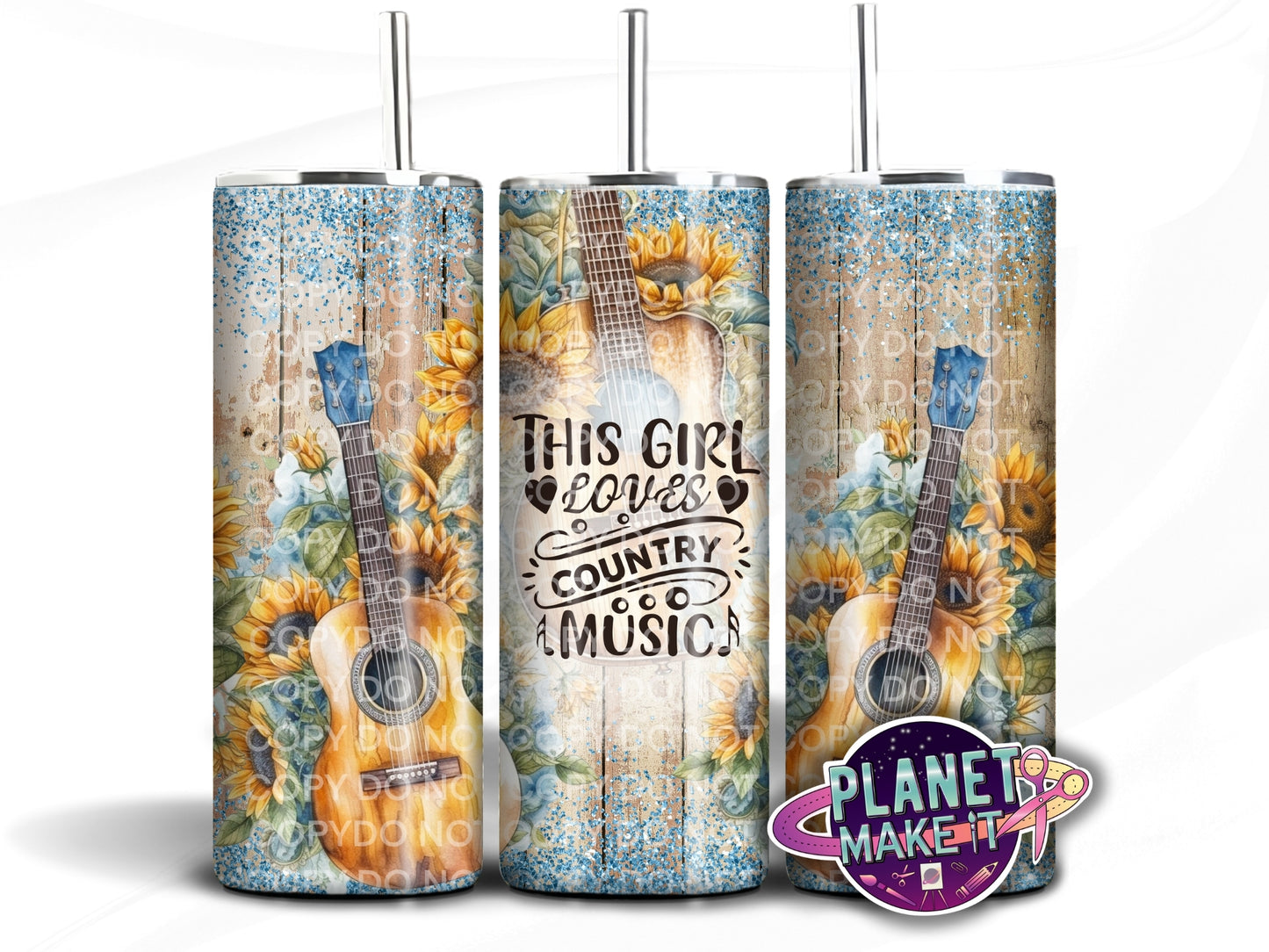 Just A Girl Who Loves Country Music - Stainless Steel Tumbler