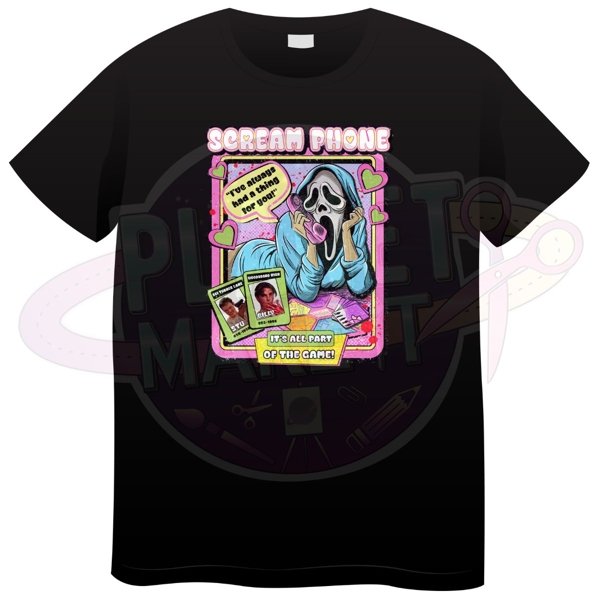 Hang Up Phone Neon - T-Shirt