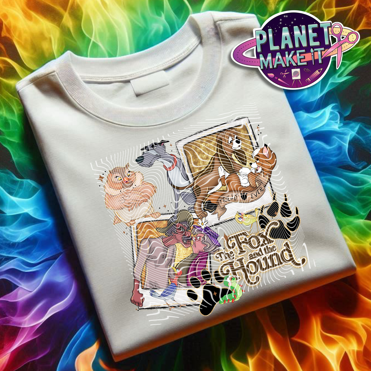 Fox Duo - Plush Hoodie