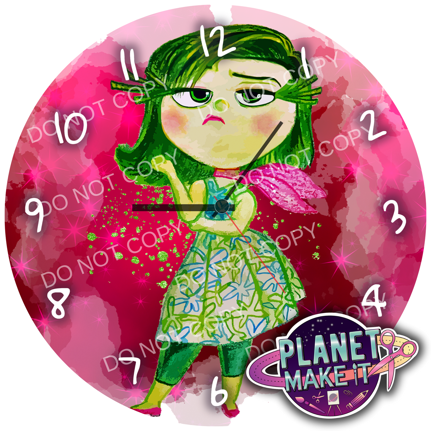 Clock - Moody Character Girl