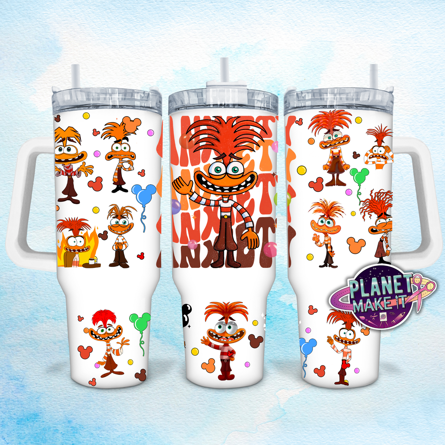 Stressed Orange Character - 40oz Stainless Steel Tumbler