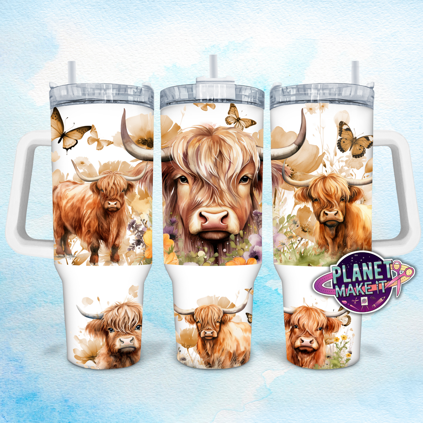 Highland Cows - 40oz Stainless Steel Tumbler