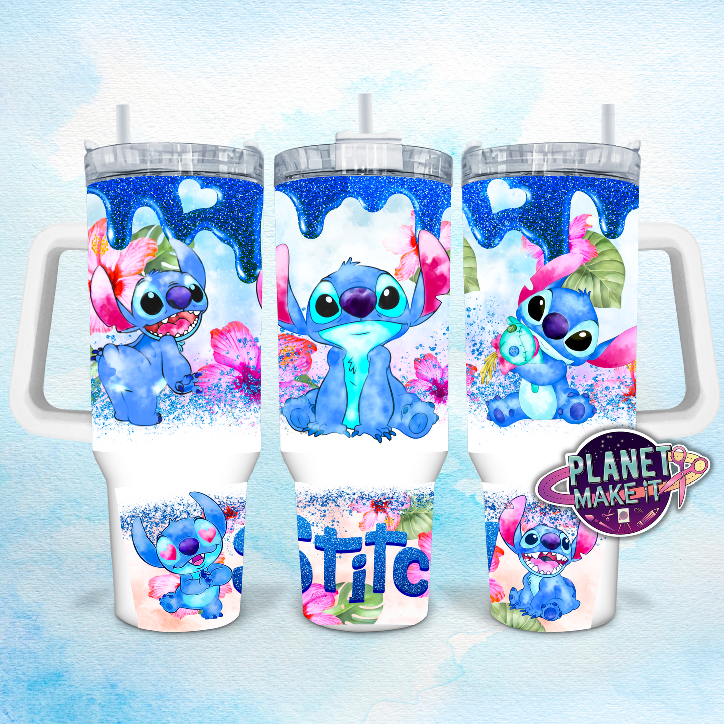 Blue Alien - 40oz Stainless Steel Tumbler