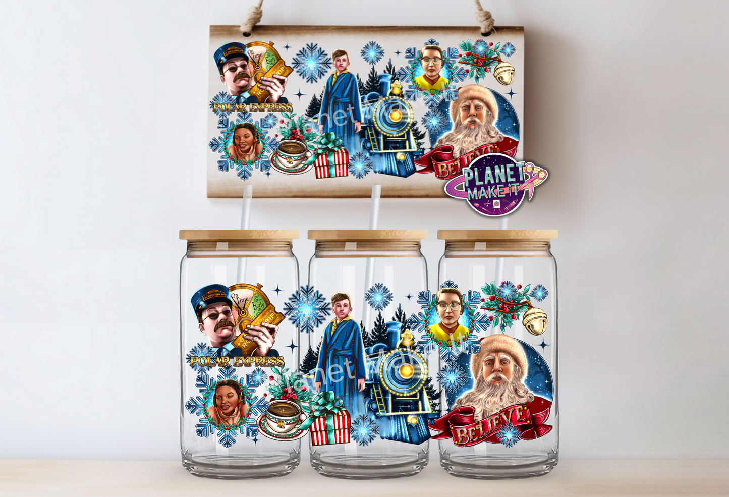 All Aboard - 16oz Glass Tumbler