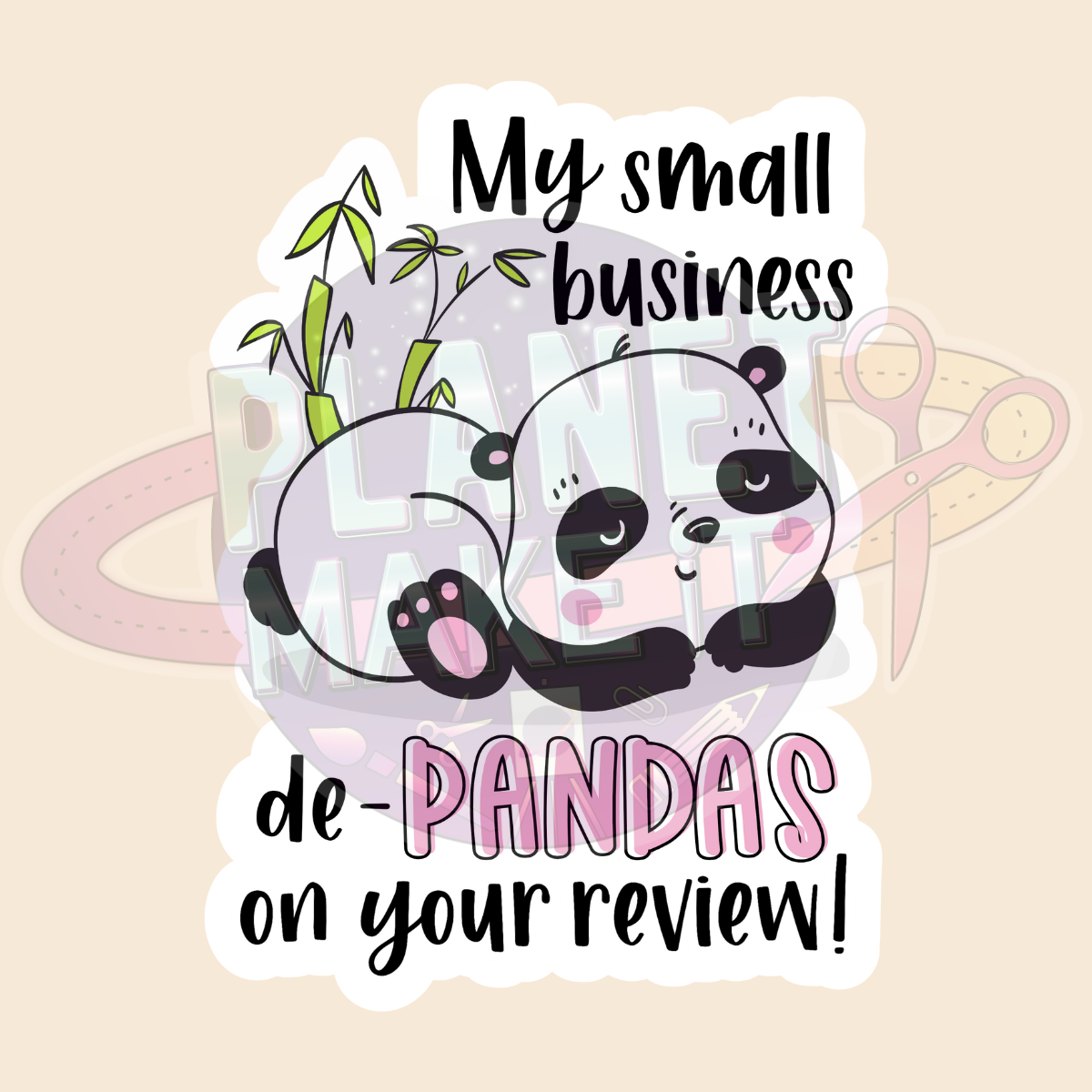 Small Business Panda - Adhesive Decals