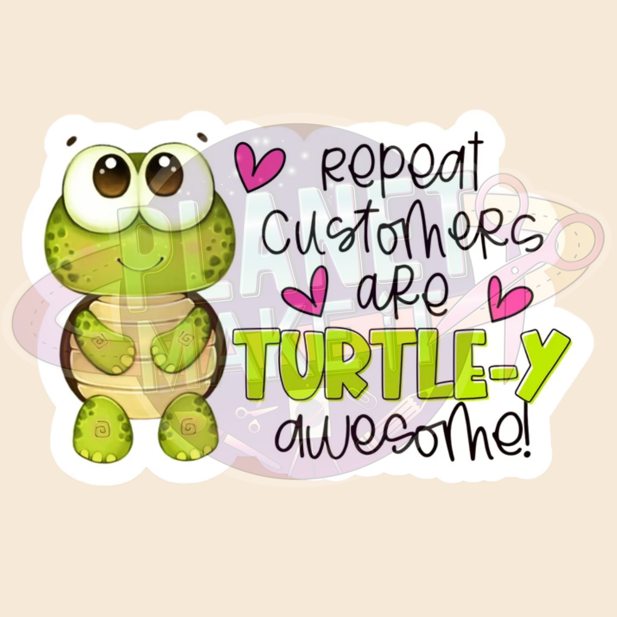 Small Business Turtle - Adhesive Decals