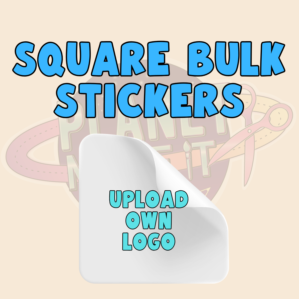 BULK LOGO STICKER LABELS - Square