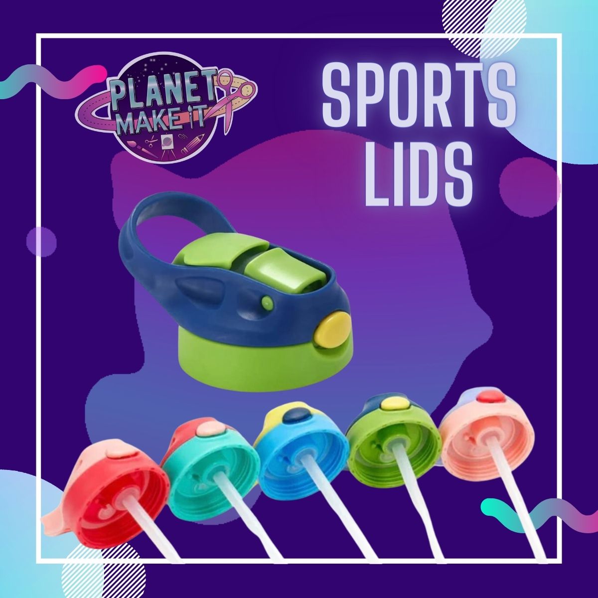 Sports Bottle Replacement Lid 12/20oz - Assorted