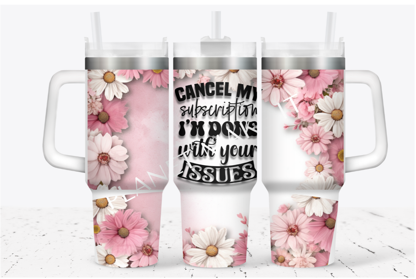 Flower Issues - 40oz Stainless Steel Tumbler