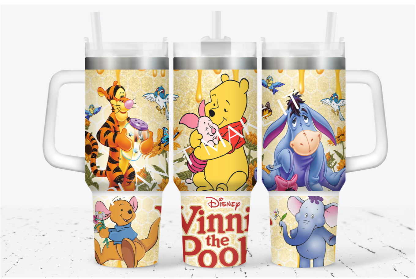 Yellow Bear & Friends - 40oz Stainless Steel Tumbler