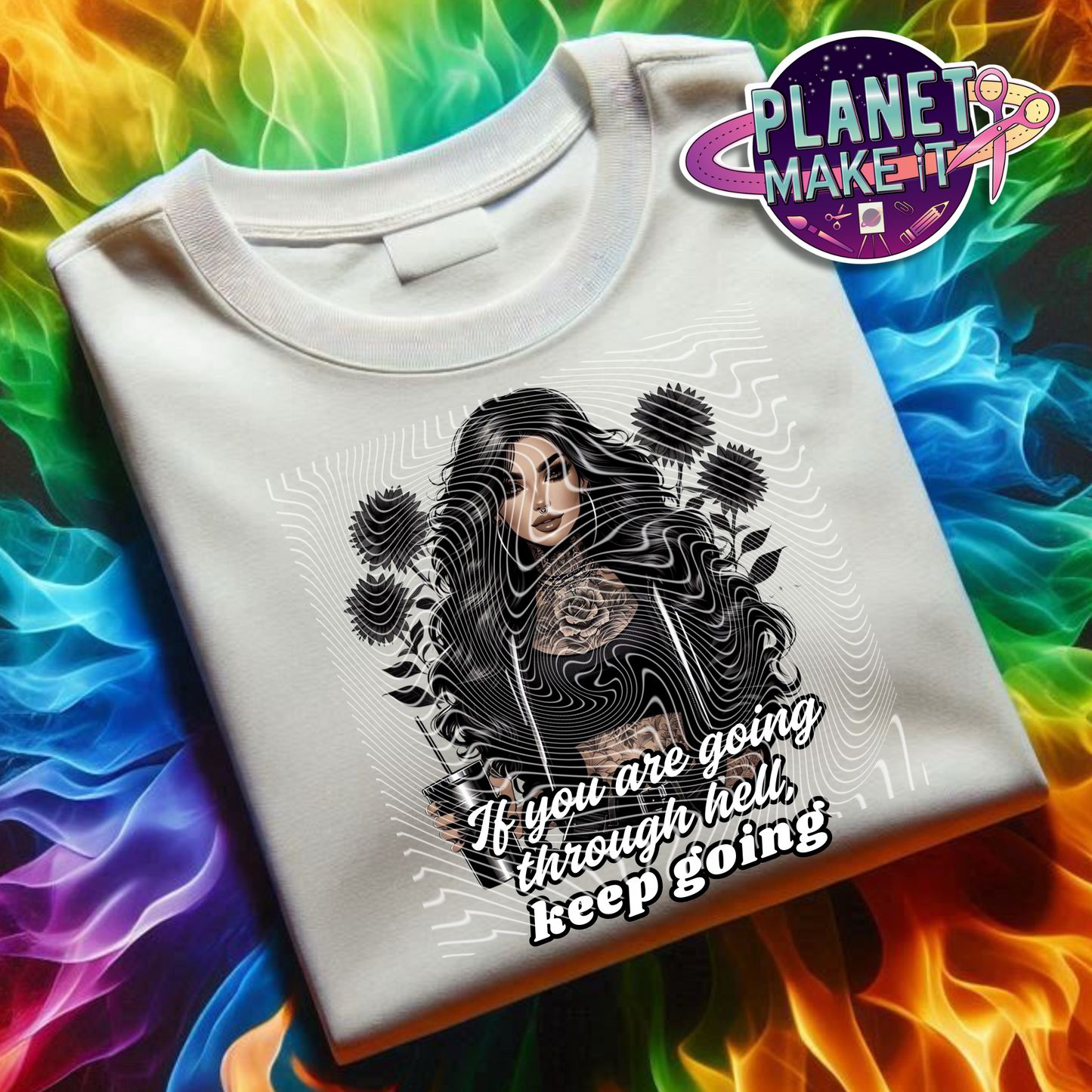 If You Are Going Through Hell - Plush Hoodie