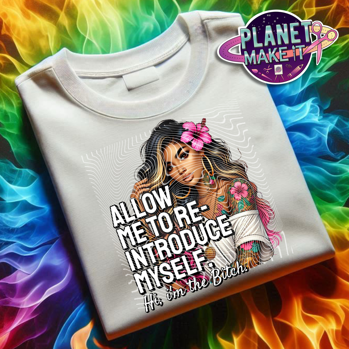 Hi I'm The Bitch Boho - Plush Hoodie
