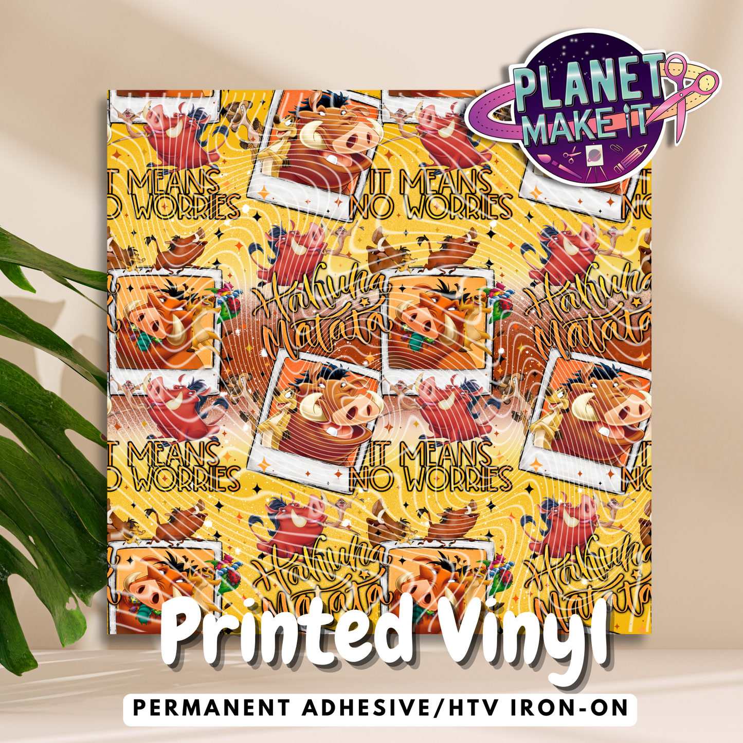 Magical Lion - Printed Adhesive & HTV Vinyl