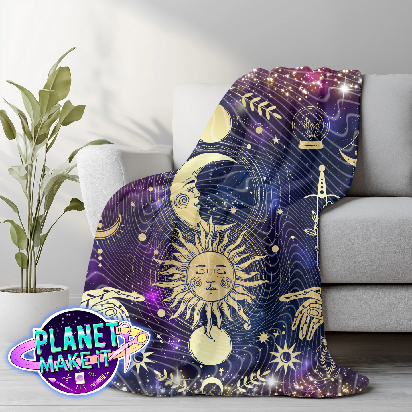 Mystic Moon - Plush Blanket