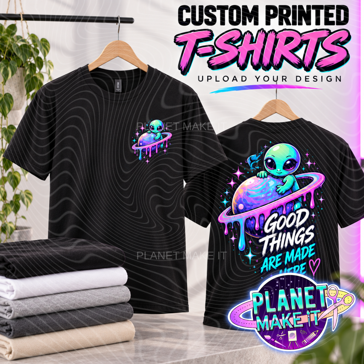 Custom Printed T-Shirts – Upload Your Design