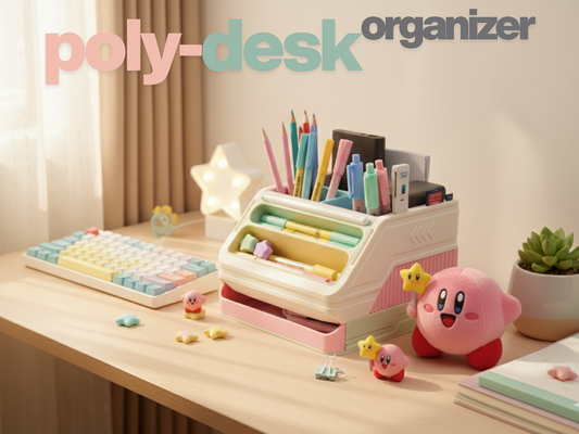 Poly Desk Organiser - 3D Printed