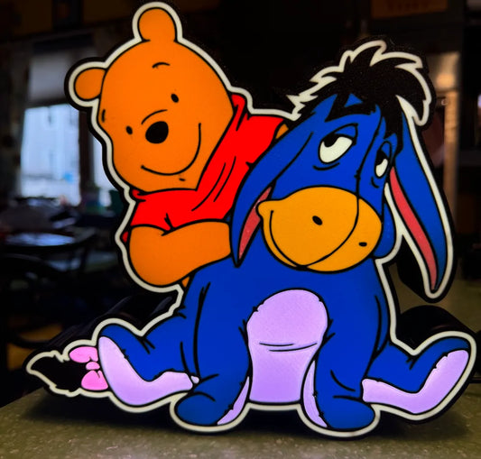 Yellow Bear & Donkey - Light Box