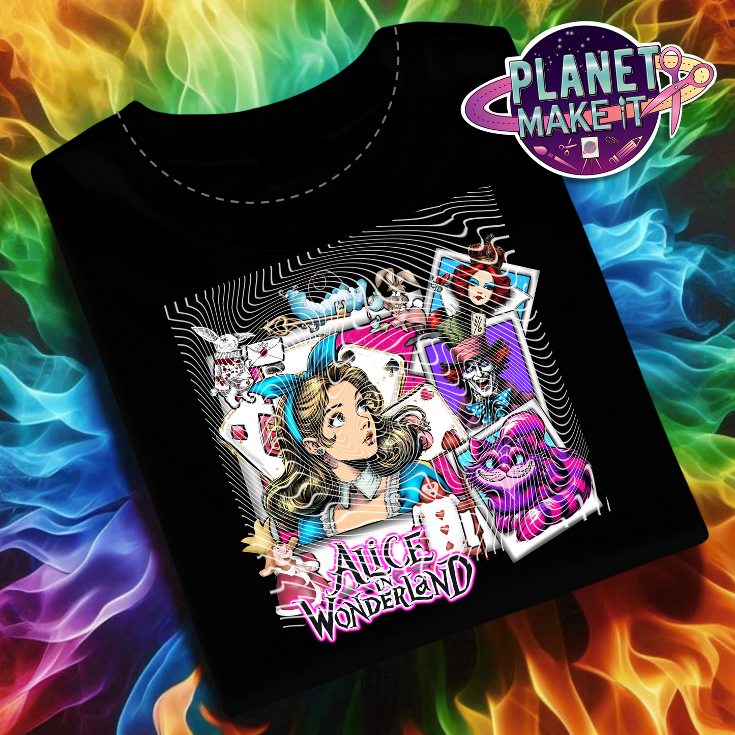 Wonderland Polaroid - Plush Hoodie