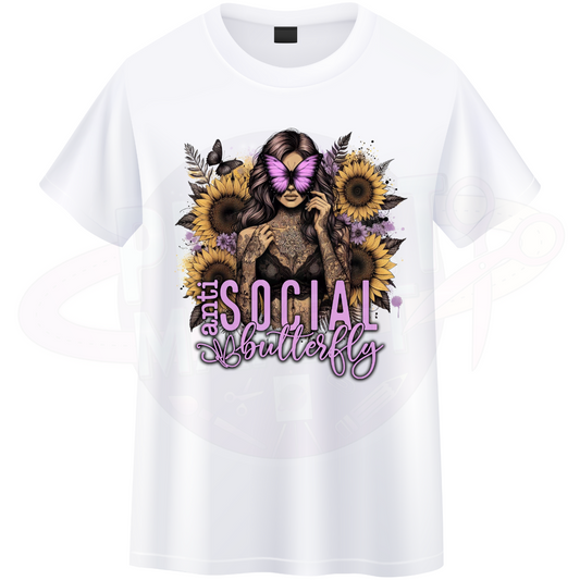 Anti Social Butterfly - T-Shirt