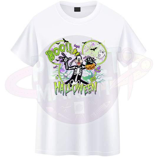 Boo Halloween Character (Tall Funny Dog ) - T-Shirt