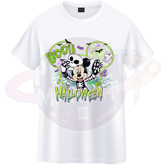 Boo Halloween Character (Skeleton Mouse) - T-Shirt