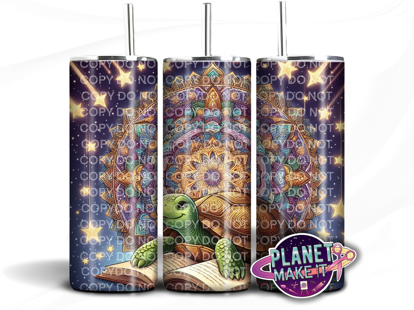 Cosy Book Turtle - Stainless Steel Tumbler