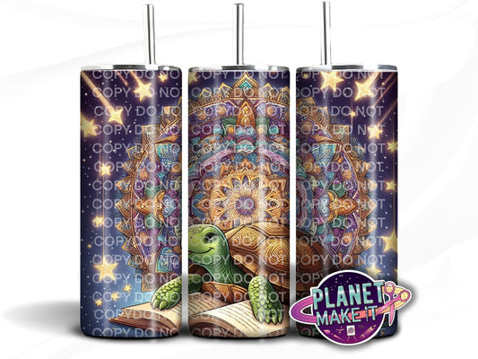 Cosy Book Turtle - Stainless Steel Tumbler
