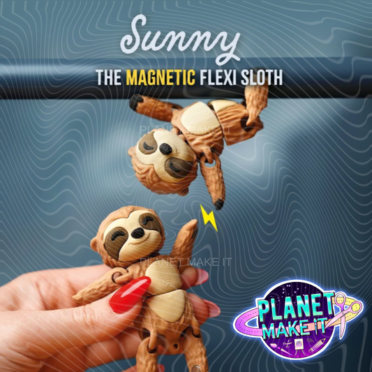 Sunny The Sloth - Keychain/Fidget