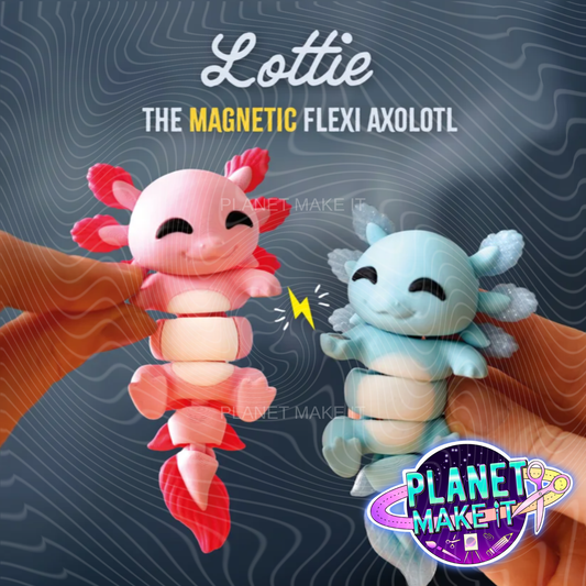 Lottie The Axolotl - Keychain/Fidget