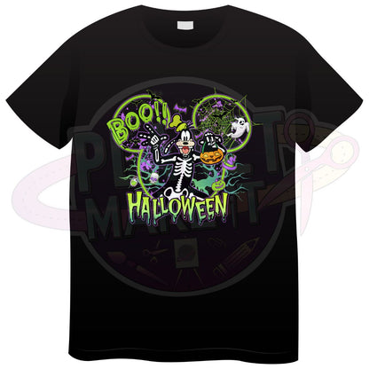 Boo Halloween Character (Tall Funny Dog ) - T-Shirt